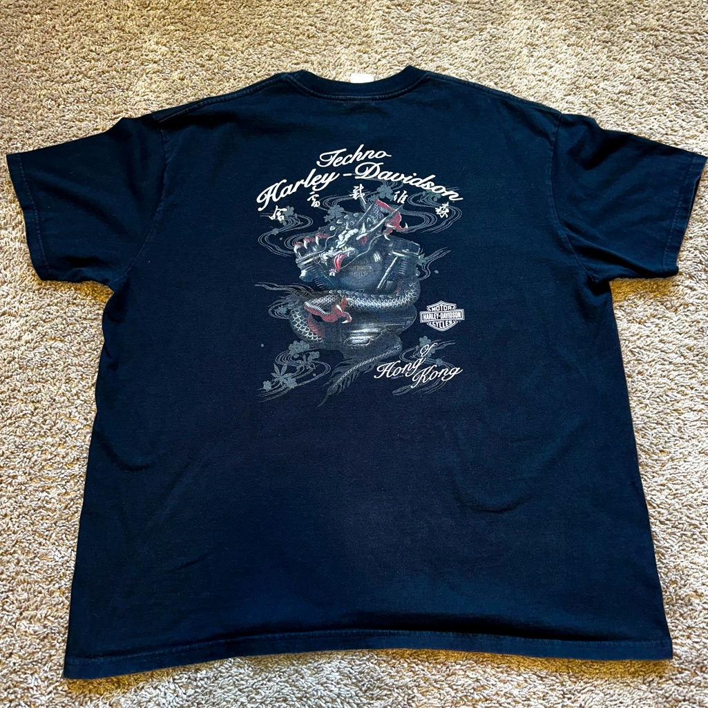 Techno Harley Davidson Hong Kong Harley Tee